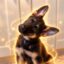 Puppy with big ears icon