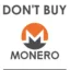 don’t buy Monero icon