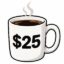Buy a coffee on me icon