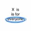𝕏 is for everyone icon