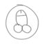 cock coin icon