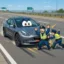 self-crashing tesla icon