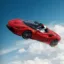 Flying Ferrari Car icon