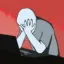 downwardly mobile person icon