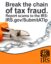 Break the chain of tax fraud icon